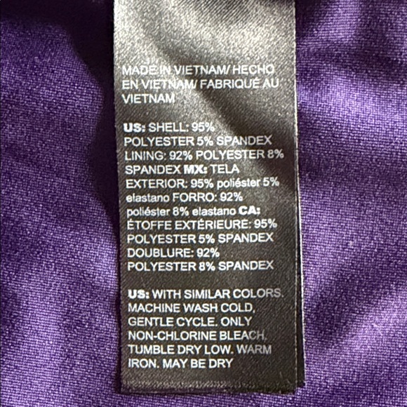 WHITE HOUSE BLACK MARKET Long Sleeve Jersey Stretch Dress Purple, Women’s Small - Picture 11 of 15